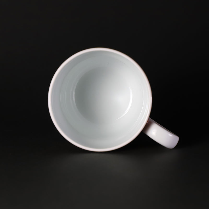 Gen-emon Kiln Mug Cup with Red Plum Pattern