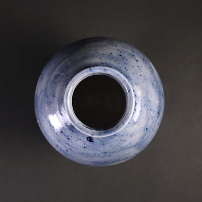 Lapis lazuli flower vase (small) by Yoshihisa Ishii