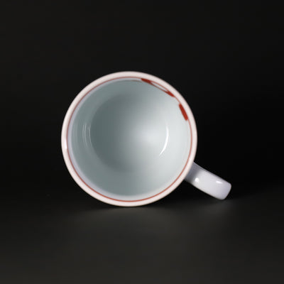 Gen-emon Kiln Mug cup with red arabesque design