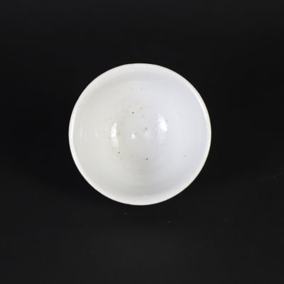 White porcelain sake cup by Naoto Yano