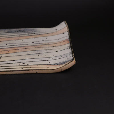 Taki Nakazato made powder drag drop smoothed plate plate