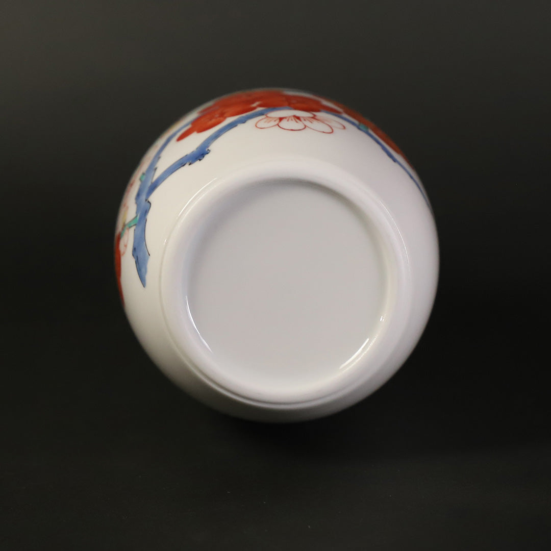 十五代酒井田柿右衛門 作 濁手梅花文徳利 – ギャラリー一番館