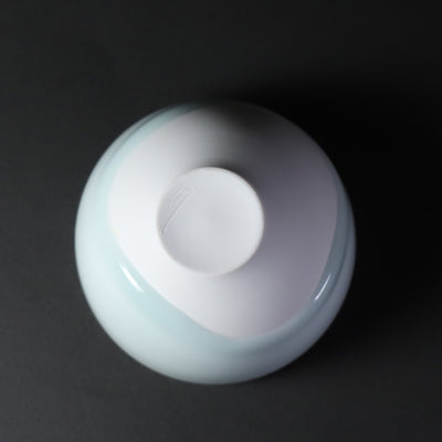 Blue porcelain cup by Akio Momota