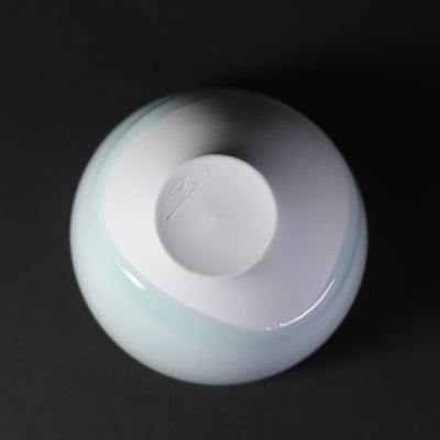 Blue porcelain cup by Akio Momota