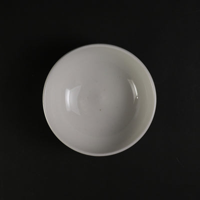 White porcelain sake cup by Takashi Nakazato