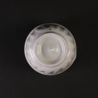 Takesue Hiomi white porcelain chamfered Kotobuki cup