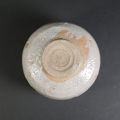 Carved Karatsu Tea Bowl by Naoto Yano