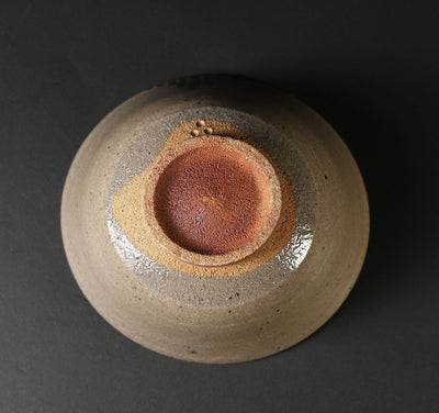 Nakazato Tarōemon Kiln Illustrated Karatsu rice bowl (pine)