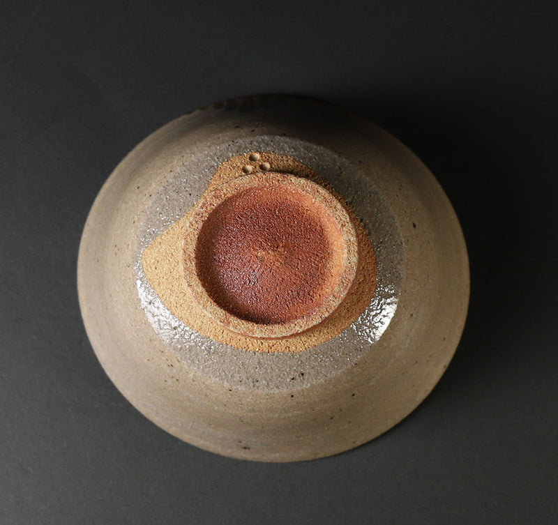 Nakazato Tarōemon Kiln Illustrated Karatsu rice bowl (pine)