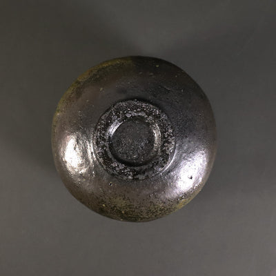 Black glaze tea bowl by Naoto Yano