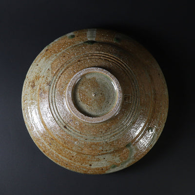 Blue Karatsu large bowl by Shuichi Okamoto