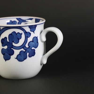 Gen-emon kiln dyed arabesque design mug cup