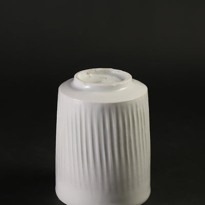White porcelain tea cup by Masahiro Takehana