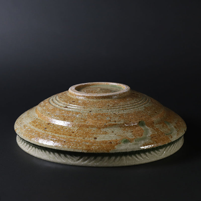 Blue Karatsu large bowl by Shuichi Okamoto