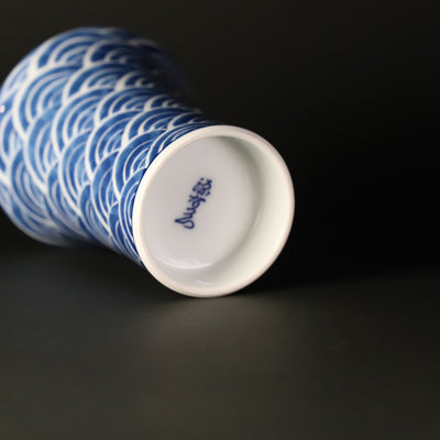 Gen-emon Kiln Sometsuke Ink Repelling Ripple Beer Cup