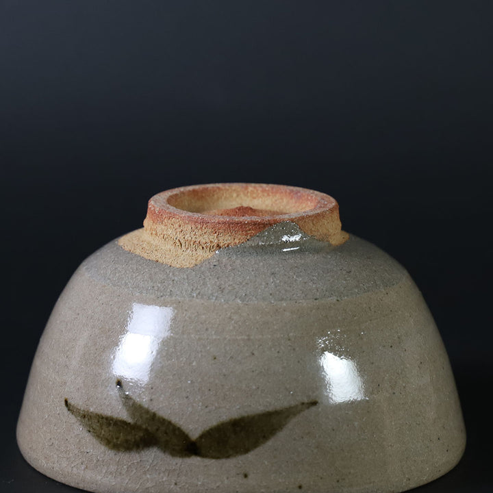 中里太郎右衛門窯 作 絵唐津茶碗(笹) – ギャラリー一番館