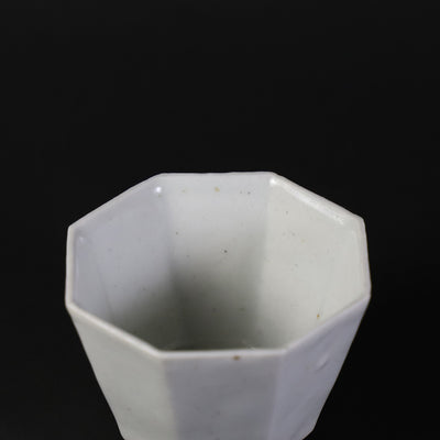 丸田宗一廊　作　白磁八角盃