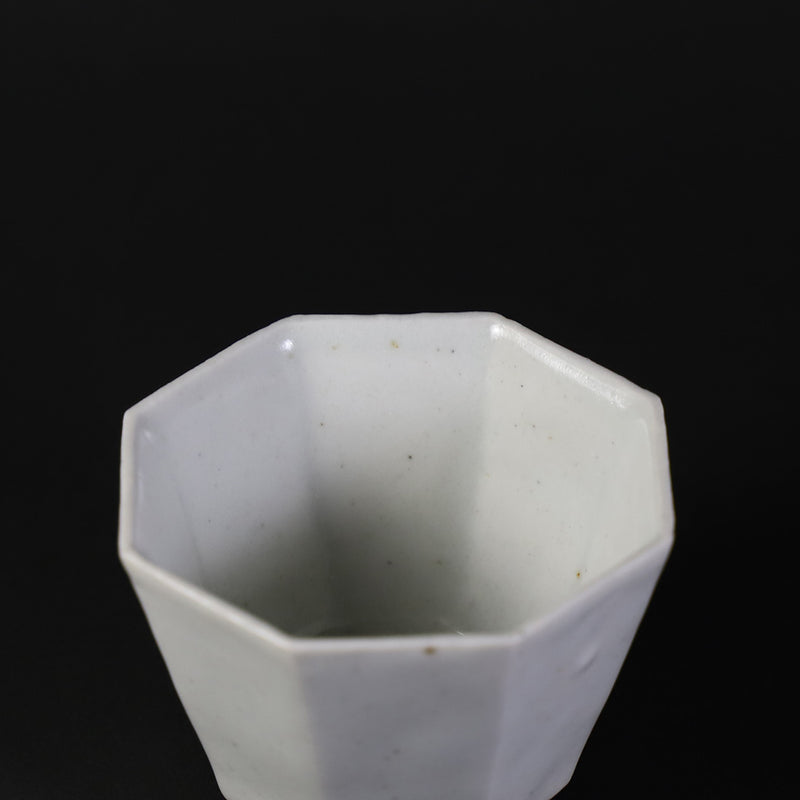 丸田宗一廊　作　白磁八角盃