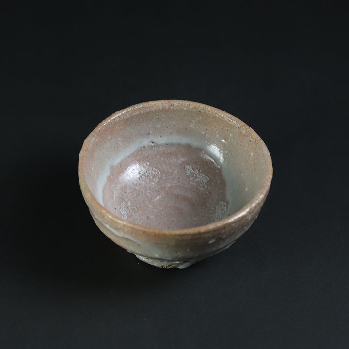 陶芸家 武末日臣 井戸 杯 盃 ぐい呑 酒器 平盃 梅花皮 共箱 李朝