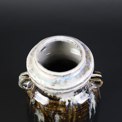 14th Taroemon Nakazato Crafted Korean Karatsu Flower Vase with Ears