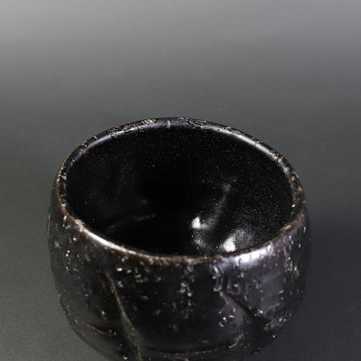 丸田宗彦　作　唐津黒茶盌