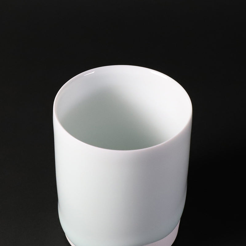 Blue porcelain cup by Akio Momota