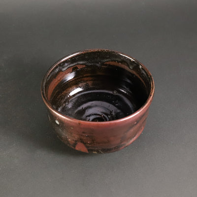 Black Karatsu Tea Bowl by Yasumoto Kajiwara