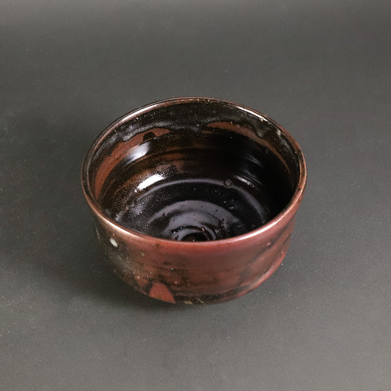 Black Karatsu Tea Bowl by Yasumoto Kajiwara