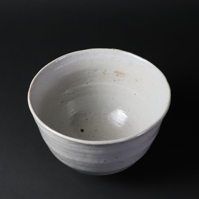 Karatsu White Porcelain Tea Bowl by Yoshihisa Ishii