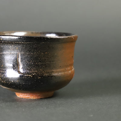 Black Karatsu Cup by Yoshihisa Ishii