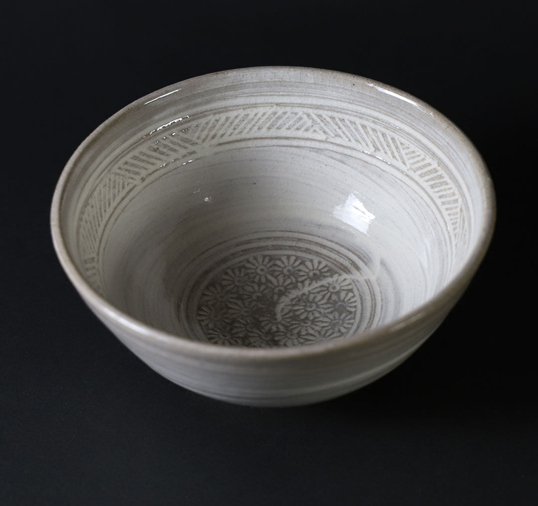 中里太郎右衛門窯 三島唐津飯碗 – ギャラリー一番館オンラインショップ