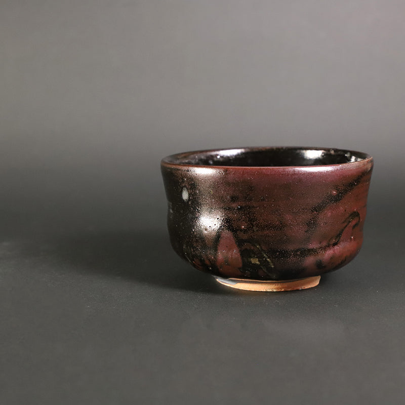Black Karatsu Tea Bowl by Yasumoto Kajiwara