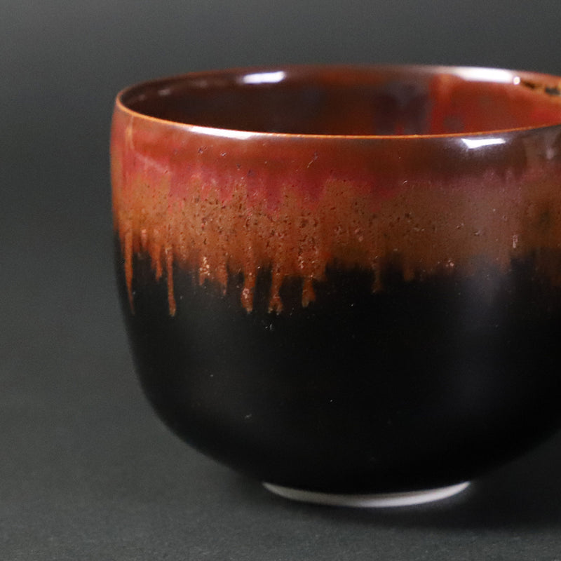Tenmoku Sake Cup by Akio Momota