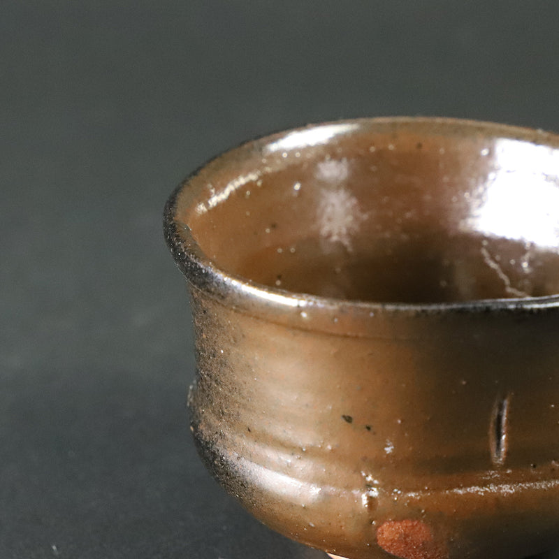 Black Karatsu Cup by Yoshihisa Ishii