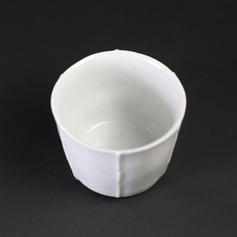 White porcelain cup (medium) by Soichiro Maruta