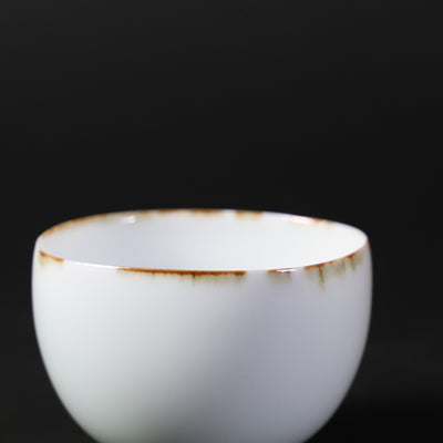Akio Momota, rust-glazed sake cup
