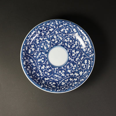 Gen-emon kiln Dyeing arabesque dark medium bowl plate