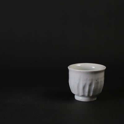 White porcelain cup by Hiomi Takesue