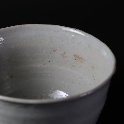 Karatsu White Porcelain Tea Bowl by Yoshihisa Ishii