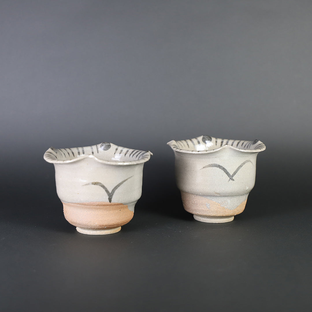 矢野直人作　絵唐津皿　2客　唐津焼 唐津 矢野直人展】Exhibition of YANO Naoto | しぶや黒田陶苑