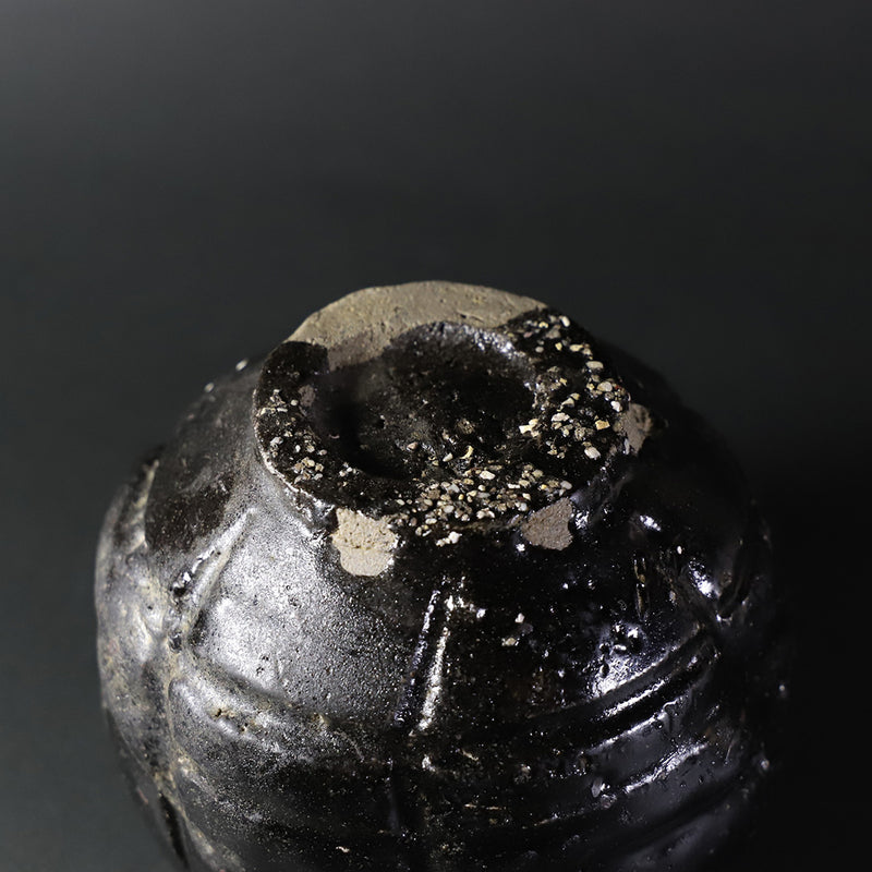 丸田宗彦　作　唐津黒茶盌