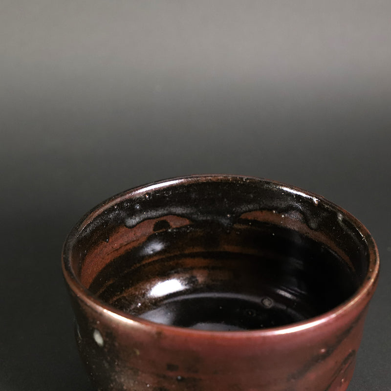 Black Karatsu Tea Bowl by Yasumoto Kajiwara
